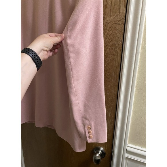 Vintage Pendleton Wool Light Pink Collared Blazer Jacket Women's Size 8 80s 90s - Picture 9 of 16